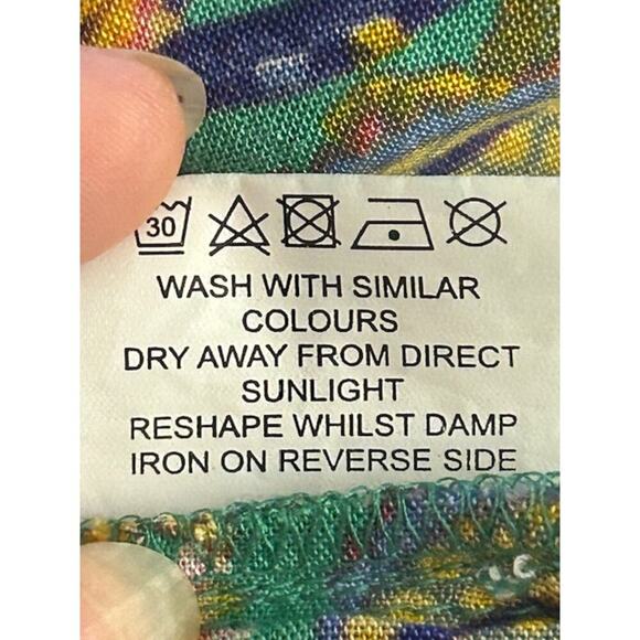 Patchouli Fair Boho Maxi Dress Size L  Paisley Floral, Tassel Tie Waist - Picture 6 of 6